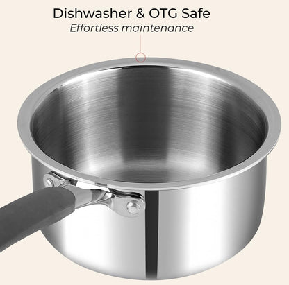 Vinod Luxury Triply Stainless Steel Cookware 5pc set