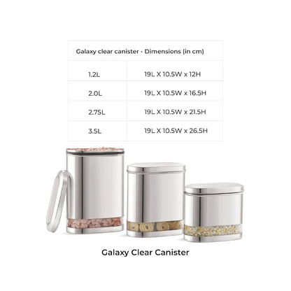 JVL Galaxy Clear Canister