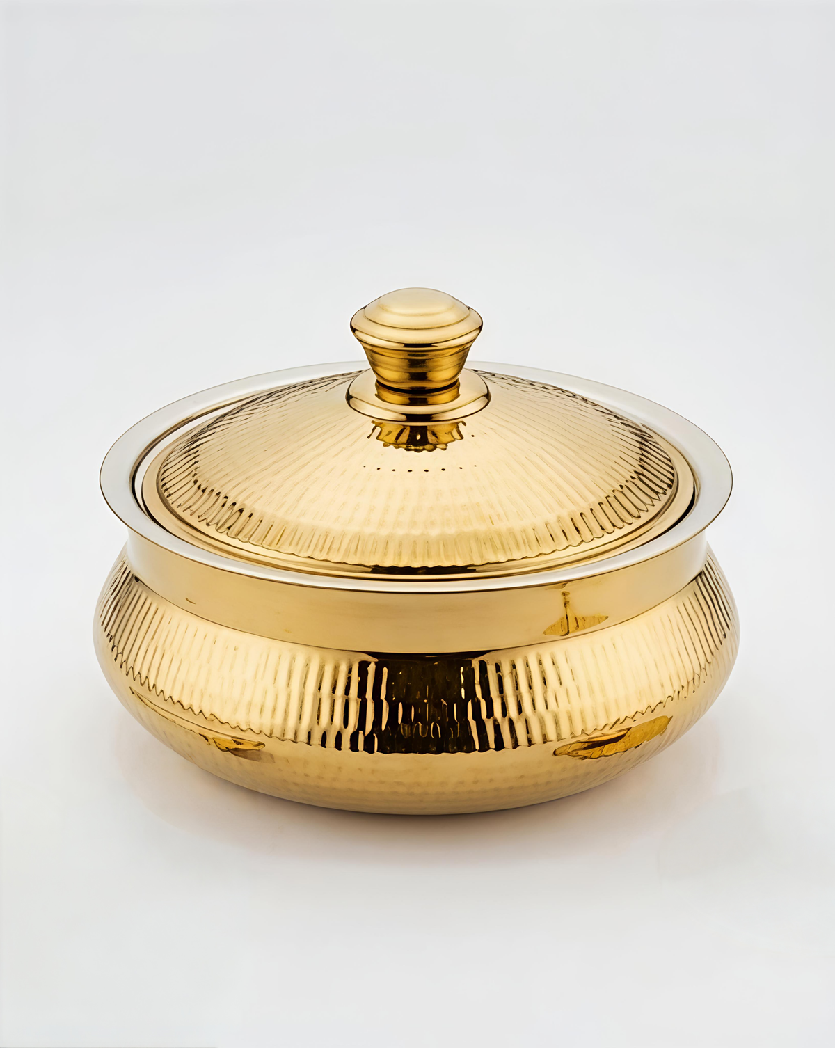 Rishabh Safari Hammered Stainless Steel Hot Pot available in 3 different colours