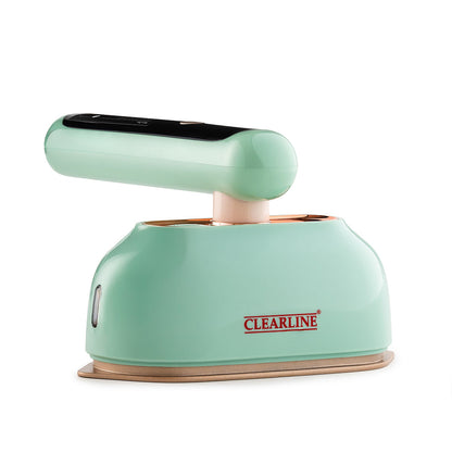 Clearline Jet Press - 2 in 1 Portable cum Travel Iron with pump and Fabric Steamer - 1350W - Quick Heat up