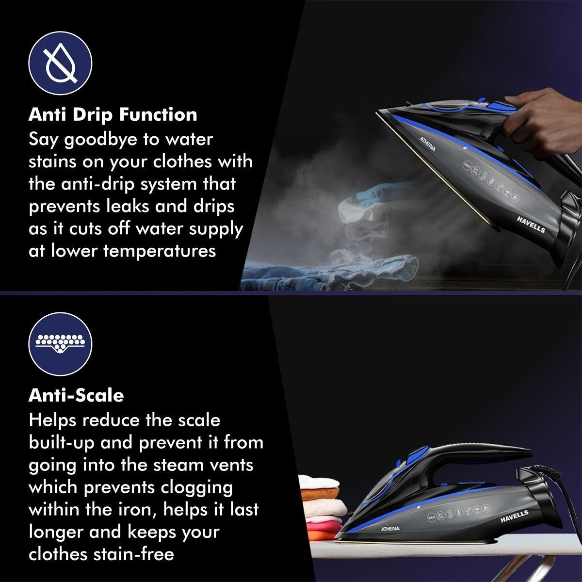 Havells athena steam iron 3000watt