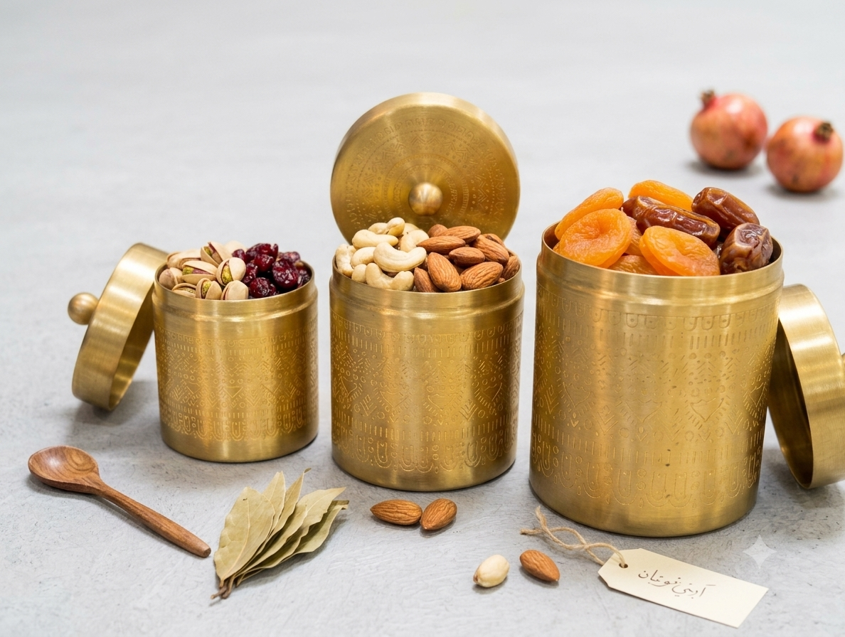 Pure Brass Canisters for Tea, Sugar & Coffee!