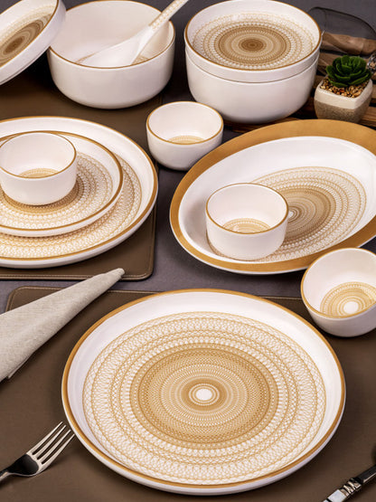 Servewell 31 pc 100% pure melamine Dinner Set Dome - Arkaya