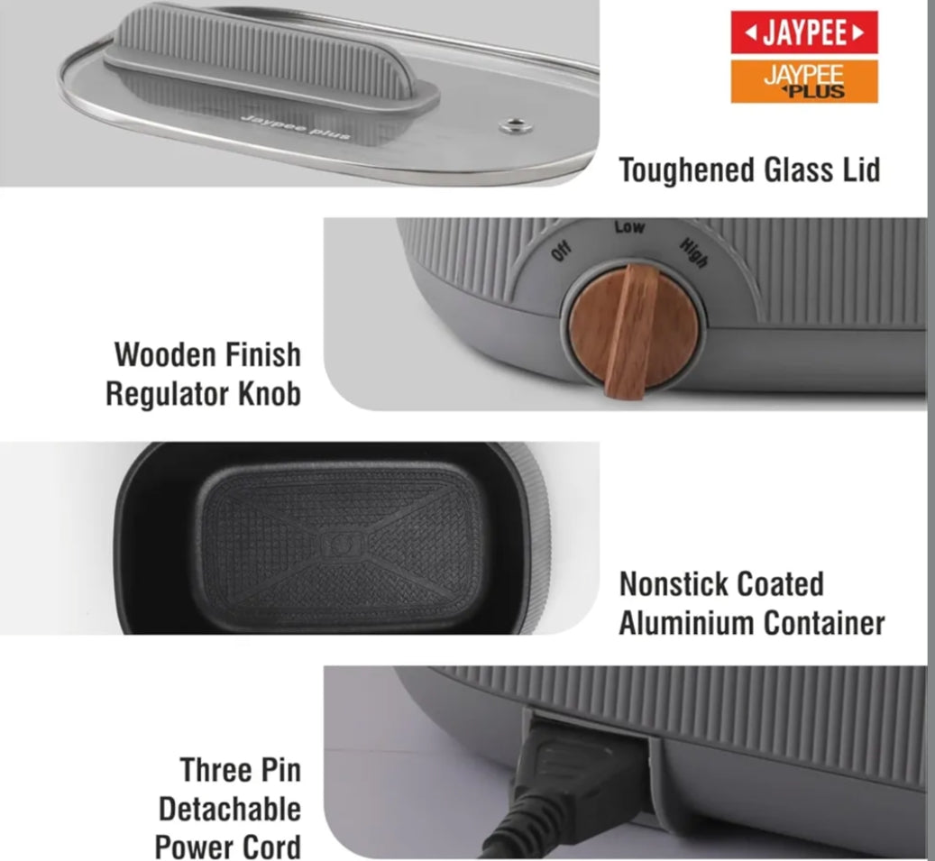 Jaypee Plus Multi Cook 4 in 1 ( Steam, Cook & boil ) Electric Cooker