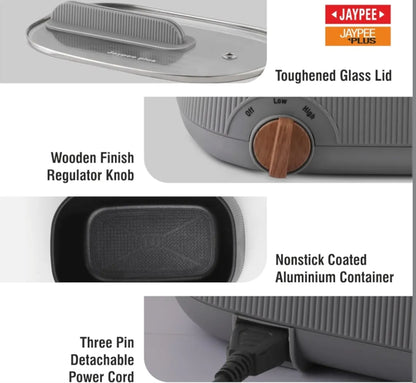 Jaypee Plus Multi Cook 4 in 1 ( Steam, Cook & boil ) Electric Cooker