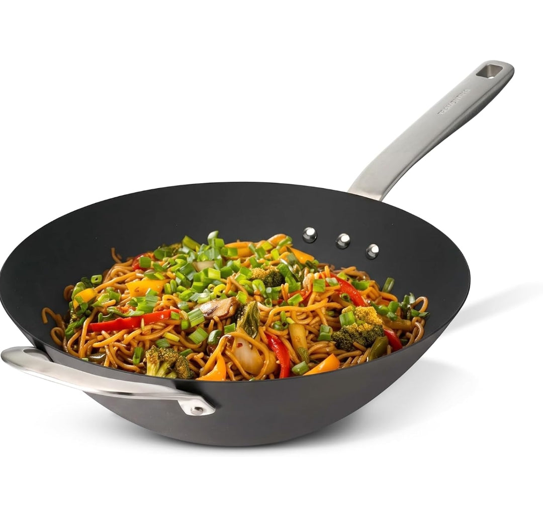 Tramontina Heritage Rust-Resistant Iron Wok - 30cm (4L)