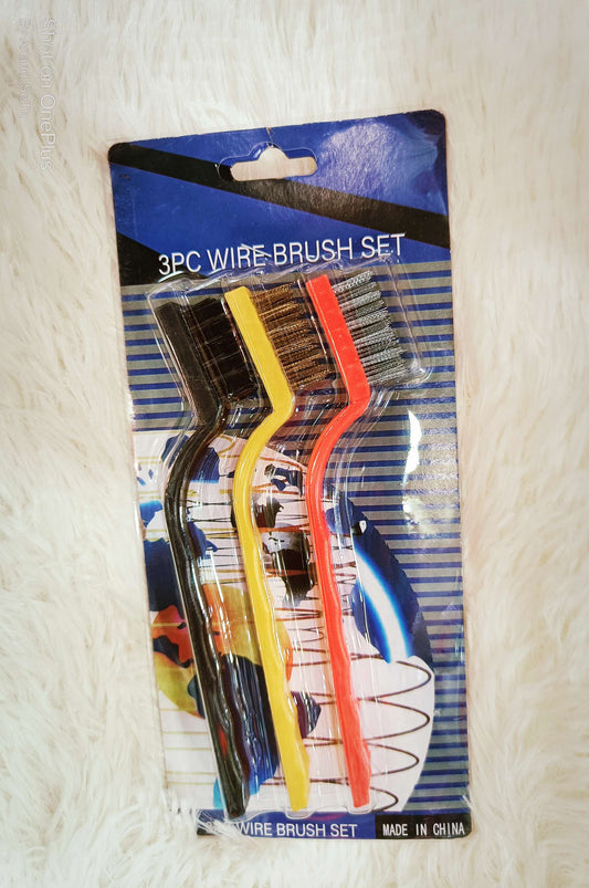 3pc wire brush set